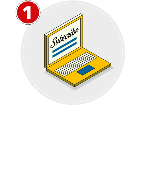 Subscribe now and receive your first delivery straight to your door within 10-14 business days.